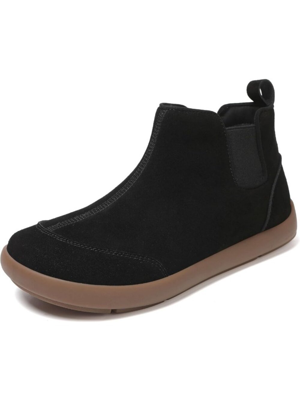 100% Genuine Suede Chelsea Ankle Boots - Comfortable Slip-On Winter Footwear